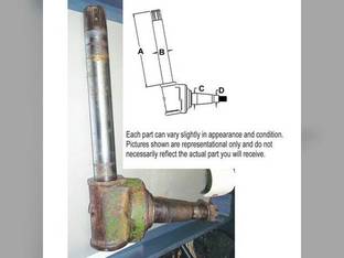Used Spindle - Right Hand & Left Hand fits John Deere 4555 4560 4630 4640 4650 4755 4760 4840 4850 4955 4960 8100 8200 8300 AR53880 R34041