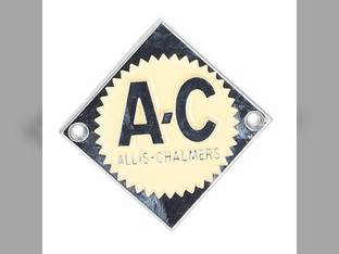 Emblem Cream on Chrome Diamond Allis Chalmers D12 D14 D21 D10 D10 D15 D15 D17 ED40 D19 D19 70233852 Gleaner F K E C E3