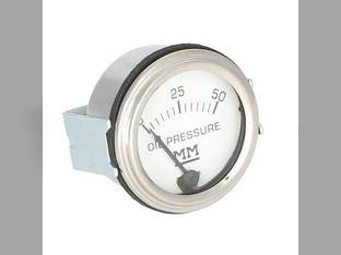 Oil Pressure Gauge Stainless Steel Bezel Restoration Quality Minneapolis Moline G705 G708 M604 GVI U Big Mo Jet Star G706 445 Z R G707 G M670 Super M5 335 M602 10A7986