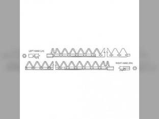 Sickle Assembly - 8' Right Hand Plated Top Serrated Bolted Hesston 6550 8100 1014+2 6650 700709580 Case IH 8220