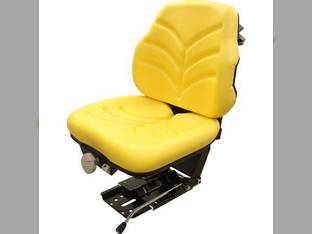 Vinyl Seat Assembly for Open Station Tractors - Yellow