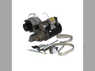 Remanufactured Alternator & Starter Conversion Kit - 24V to 12V Compatible with John Deere 4020 3010 4010 3020