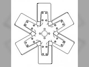 Cooling Fan - 6 Blade Massey Ferguson 202 2200 TE20 TO30 150 TO35 TO20 50 35 204 181522M91