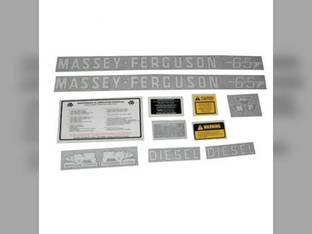Tractor Decal Set 65 Diesel Vinyl Massey Ferguson 65