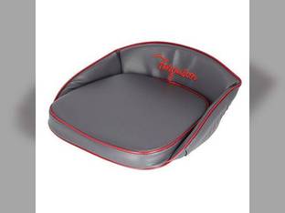 Pan Seat Deluxe Cushion with Ferguson Script Vinyl Gray fits Massey Ferguson TE20 TEA20 TO20 TO30 TO35