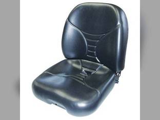 Seat Assembly Vinyl Black New Holland LS160 LS170 L170 L160 L175 John Deere 315 240 320 325 Bobcat 873 S300 S250 T190 S175 863 T180 S205 S150 763 S185 S130 S160 Caterpillar Gehl Mustang Case 1845C