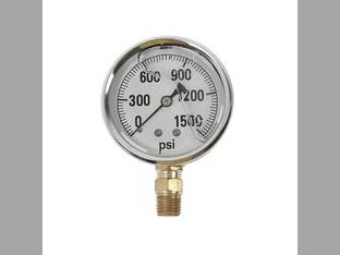 Liquid Filled Stainless Steel Gauge 1500 PSI 2-1/2