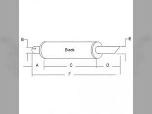 Muffler fits New Holland TB80 TB85 4835 5610S 6610S 6635 6810S 7610S 83959846 FO-43