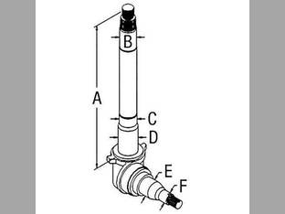 Spindle - Left Hand fits Ford 8000 9000 C9NN3106B
