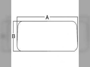 Cab Glass - Rear Window John Deere 9770 9570 9996 9600 7460 7760 9560 9760 9450 4895 9860 9660 9400 9550 9750 9986 9870 9510 9670 9650 CTS 4995 9500 9410 9610 H125769