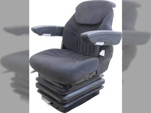 Seat and Suspension Assembly, Black/Gray Matrix Fabric