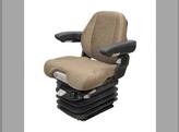 Seat Assembly - Air Suspension with IVT and Armrests Brown Fabric fits John Deere 8100 8110 8200 8210 8300 8310 8400 8410 8430 8630 9100 9120 9200 9300 9320 9400 9520 fits Seats & Cushions MSG95/741