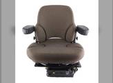 Seat Assembly - Air Suspension with Armrests Mid Back Fabric Brown fits John Deere 4055 4455 4840 2755 4050 4450 2555 4040 4440 4755 4250 4630 4230 4555 4850 2355 4030 4430 4650 4240 4955 4255 4640