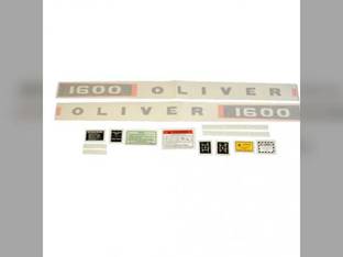 Tractor Decal Set 1600 Diesel Series B & C Vinyl Oliver 1600
