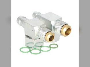 Tube O-Ring to O-Ring or Flare Service Valve Kit White International 1086 966 766 1066 Ford Versatile Allis Chalmers Case FIAT Gleaner Case IH New Holland Deutz Allis Deutz Massey Ferguson Steiger