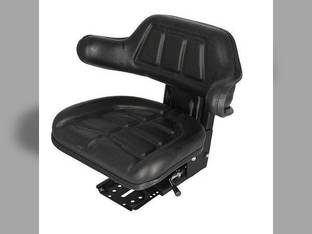Seat Assembly - Grammer Style Vinyl Black Compatible with Massey Ferguson 50 50 165 135 John Deere 2350 2040 2355 2750 1020 2555 2020 2030 Ford 7610 6610 4000 2000 3600 4110 FIAT Kubota Massey Harris