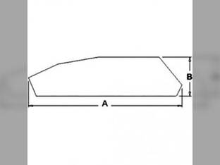 Cab Glass - Door Tinted Left Hand fits FIAT 55-90 60-90 65-90 65-94 70-90 72-94 80-90 82-94 85-90 88-94 90-90 100-90 115-90 130-90 140-90 160-90 180-90 5130883 5130883V