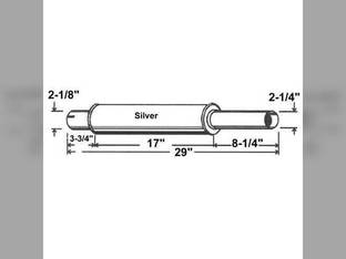 Muffler fits Case 600B 610B 611B G45727 CA-10