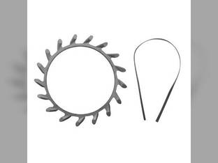 Schaffert - Zipper Closing Wheel Ring Cast Silver - Left fits John Deere 1700 7000 7100 7200 7300