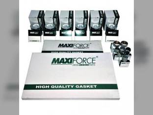 Engine Rebuild Kit - Less Bearings - Pistons Marked 8673 8674 8675 Compatible with Case IH MX110 MX170 8850 MX120 MX135 MX100 MX150 Case 850G AGCO White 6710 6810 8310 Allis Chalmers 8785 Cummins
