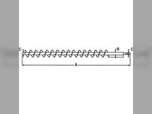 Auger - Tank Cross Rear Compatible with John Deere 6620 6622 AH99634