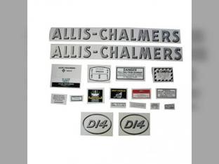 Decal Set D14 w/Oval Model Letters Mylar Allis Chalmers D14