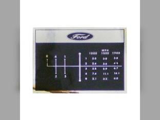 Gear Shift Decal fits Ford 2000 3000 C5NN7B292C C5NN7B292 fits New Holland C5NN7B292C C5NN7B292