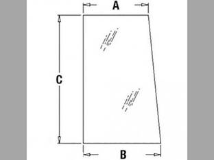 Cab Glass John Deere 610B 310 610C 710 315CH 610 210C 415B 415 410 710B 510 315C 515B 710C 510B 210 410C 310C 510C 410B 315 515 T113465