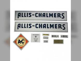 Decal Set WF Blue with Border Mylar Allis Chalmers WF