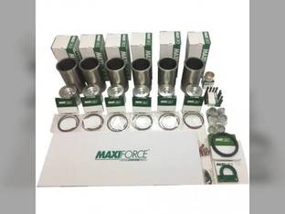 Engine Rebuild Kit - Less Bearings - Piston RE507758 Compatible with John Deere 7830 848H 9570 STS 5430I 9580 WTS 764 4830 7225J 6068T 4730 7730 7530 9560 STS 7930 6830 W540 T550 6068H 7630 9540 WTS