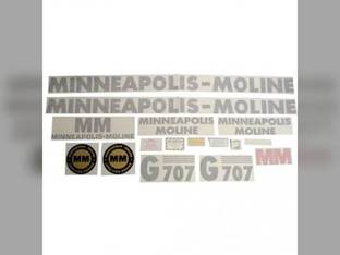 Tractor Decal Set G707 Vinyl Minneapolis Moline G707