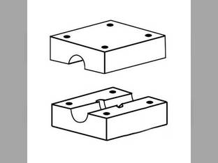 Straw Walker Return Pan Blocks Ends Set of 2 fits Massey Ferguson 760 860 836874M92