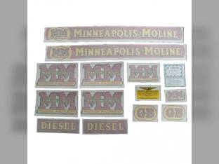 Tractor Decal Set GB Diesel Vinyl Minneapolis Moline GB