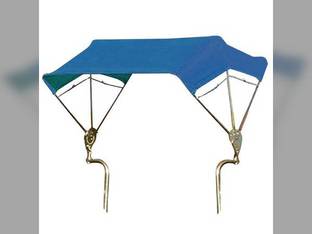 3-Bow Tractor Canopy with Frame Axle Mount 48