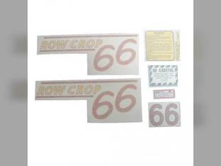 Tractor Decal Set 66 Row Crop Red Vinyl Oliver 66