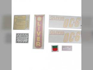 Decal Set OC-6 Yellow Vinyl fits Oliver OC6 OC6