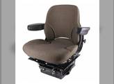 Seat Assembly - Air Suspension with Armrests Mid Back Fabric Brown fits John Deere 4055 4455 4840 2755 4050 4450 2555 4040 4440 4755 4250 4630 4230 4555 4850 2355 4030 4430 4650 4240 4955 4255 4640