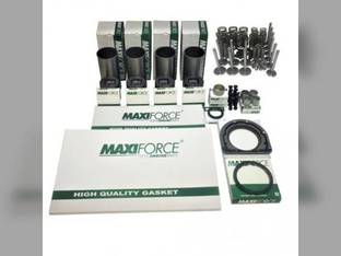 Engine Rebuild Kit with Valve Train - Less Bearings - Flat Top Piston Massey Ferguson 65 356 Perkins A4.203