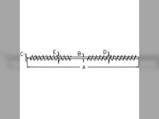 Auger - Grain Shoe Supply (Distribution) - LH John Deere 7720 8820 6601 6600 7700 7701 6620 6602 6622 7721 AH95944