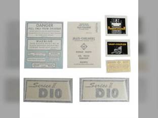 Decal Set D10 Series II w/Chrome Vinyl Allis Chalmers D10