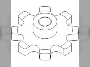 Upper Clean Grain / Return Grain Sprocket fits Massey Ferguson 8560 8570 8590 8780 9690 9790 fits White 8600 8700 8800 8900 8920 9700 9720 9863040W1 W9863040 fits Challenger 660 660B 670 670B 680B