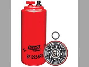 Filter - Fuel / Water Separator With Drain & Sensor Port Spin On BF1272 SPS Case IH STX275 MX255 MX285 STX325 MX270 CPX610 MX240 MX275 New Holland TJ325 Massey Ferguson 8780 Gleaner R62 Cummins