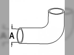 Radiator Hose - Upper International 284 Case IH 1002776C2