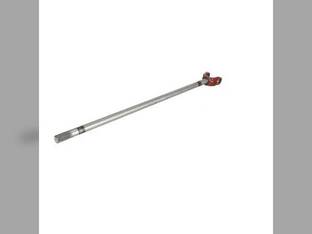 Axle Shaft with Yoke - Long Mechanical Front Wheel Drive Right Hand fits John Deere 1140 2140 2150 1850 2240 2040 2040 2040S AL32884 fits International 3230278R1 fits Ford ZP1927573 fits ZF APL351