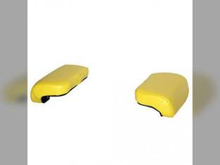 Armrest Set with Clip-On Metal Frame Vinyl Yellow Compatible with John Deere 5010 4020 60 830 430 G B 3010 420 520 330 630 4010 50 320 4000 730 620 820 A 720 530 70 2010 3020 Case 730 830 530 430 420
