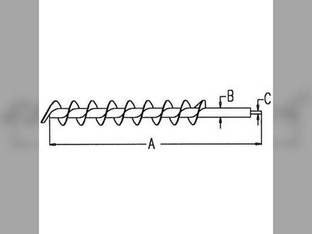 Auger - Unloading Horizontal Compatible with John Deere 9500 SH 9501 9510 9500 9410 9610 9610 9400 9510 SH 9600 7720 8820 AH132033