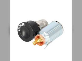 Cigarette Lighter with Socket - 12 Volt fits International 1265632C91 393699R91 fits Massey Ferguson 30 35 65 135 150 165 175 180 235 265 275 285 1080 677277 fits Ford C9NN15A055A fits Massey Harris