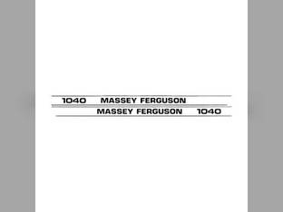 Hood Decal Set fits Massey Ferguson 1040 3435637M1 3435636M1