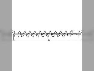 Auger - Upper Tailing Return Compatible with John Deere 8820 AH117426