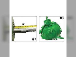 Remanufactured Feeder House Reverser Gear Box Assembly Hi Capacity John Deere 9750 9650 9550